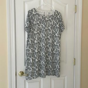 She and sky size large snake skin dress
